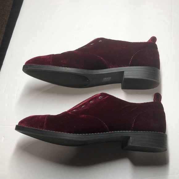 Shoe Cult by Nasty Gal maroon velvet shoes size 6 - Picture 3 of 8